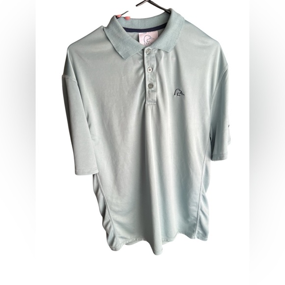 Duck unlimited sage green short sleeve athletic polo shirt - Picture 3 of 7